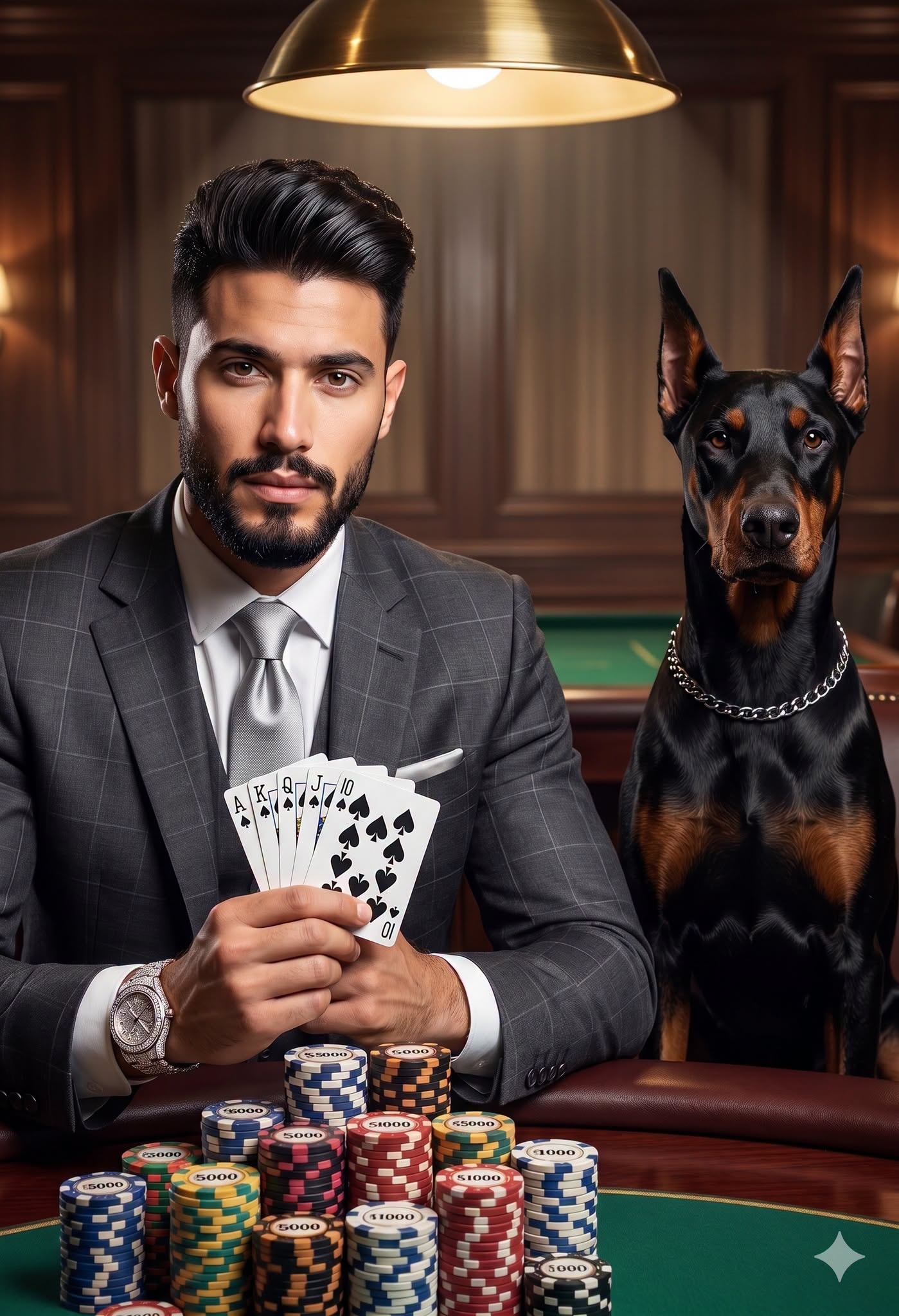 Ván Bài Quyền Lực – Người Đàn Ông Và Vệ Sĩ Doberman