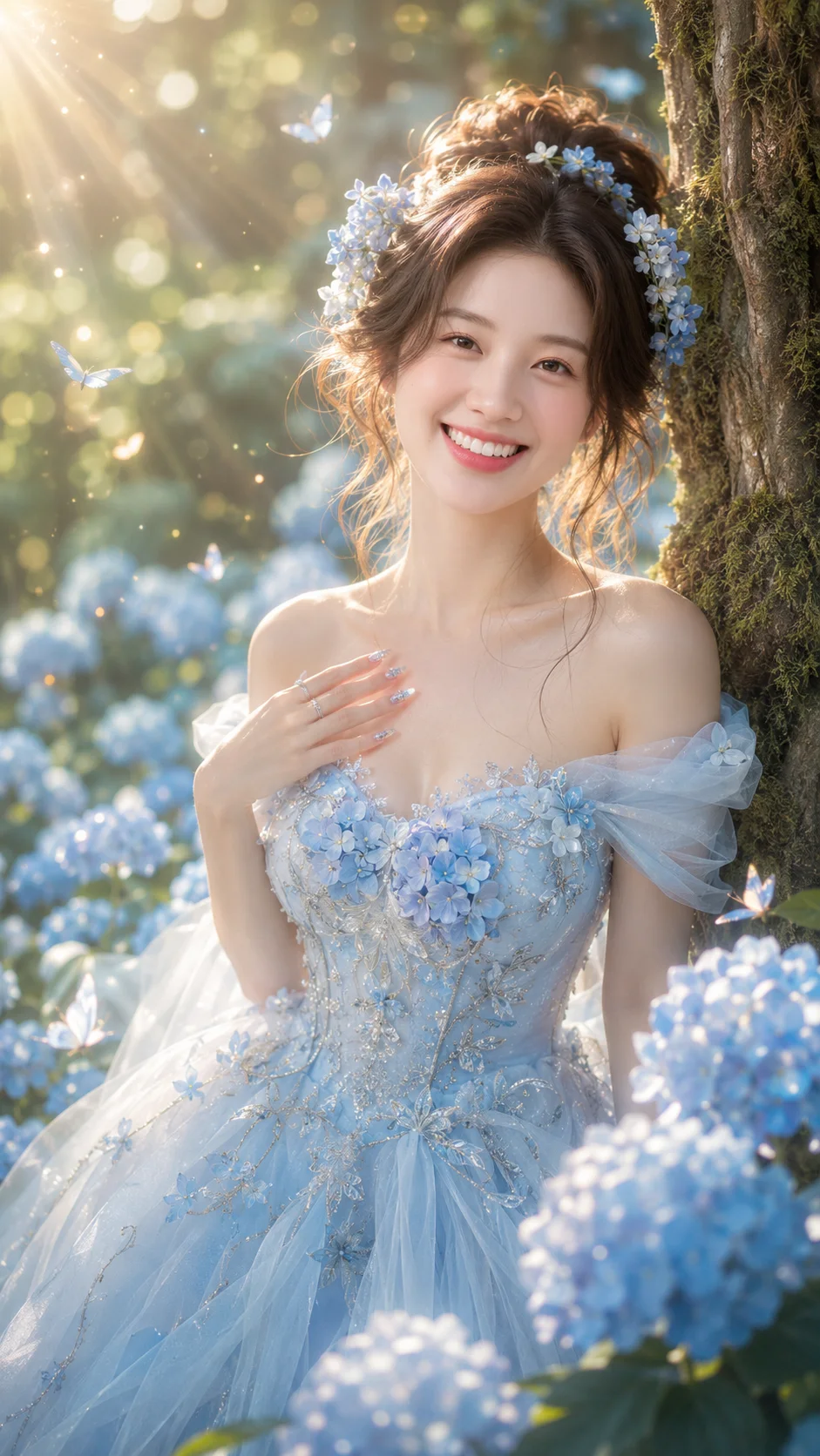 Nàng Tiên Giữa Vườn Hoa Cẩm Tú Cầu