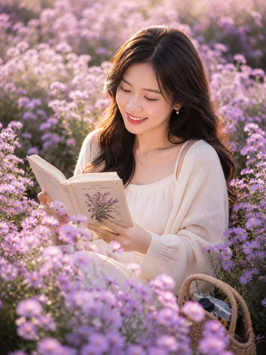 Đọc Sách Giữa Vườn Hoa Tím